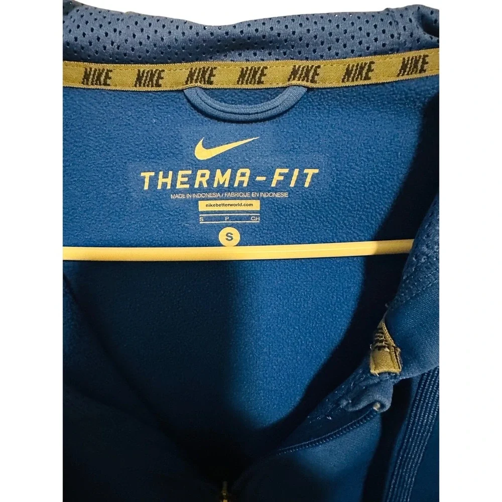 Nike Therma-FIT Full Zip‎ Blue Hoodie Jacket Mens Activewear